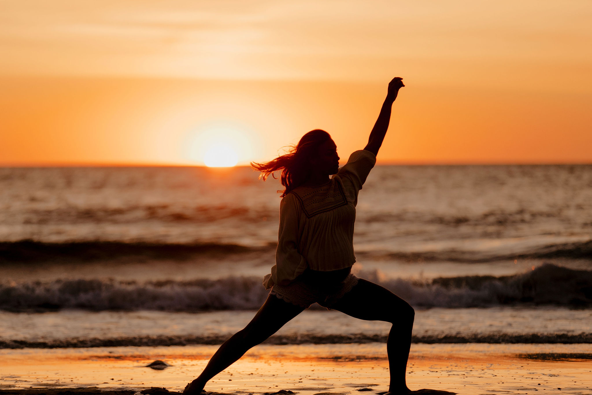 yoga pose zwanger strand