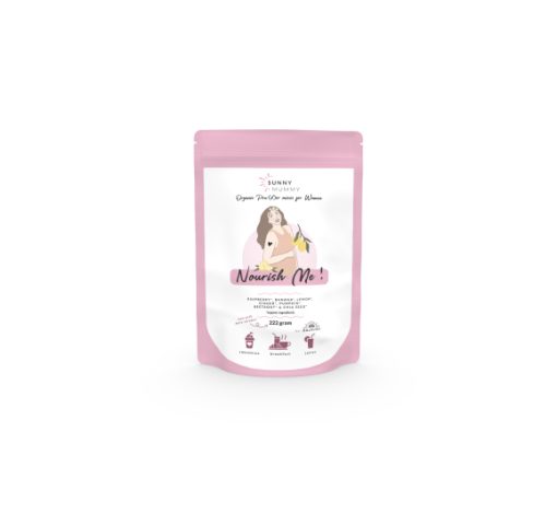 voorkant verpakking superfood nourish me zwangerschap