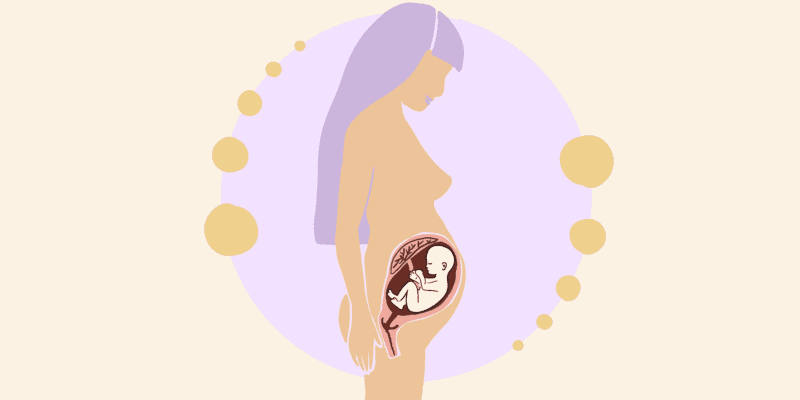 33 weken zwangere vrouw