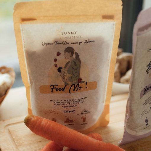verpakking superfood borstvoeding met wortel erbij