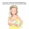 vrouwe geeft borstvoeding aan baby