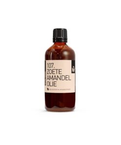 fles 100 ml zoete amandel olie biologisch van natural heroes