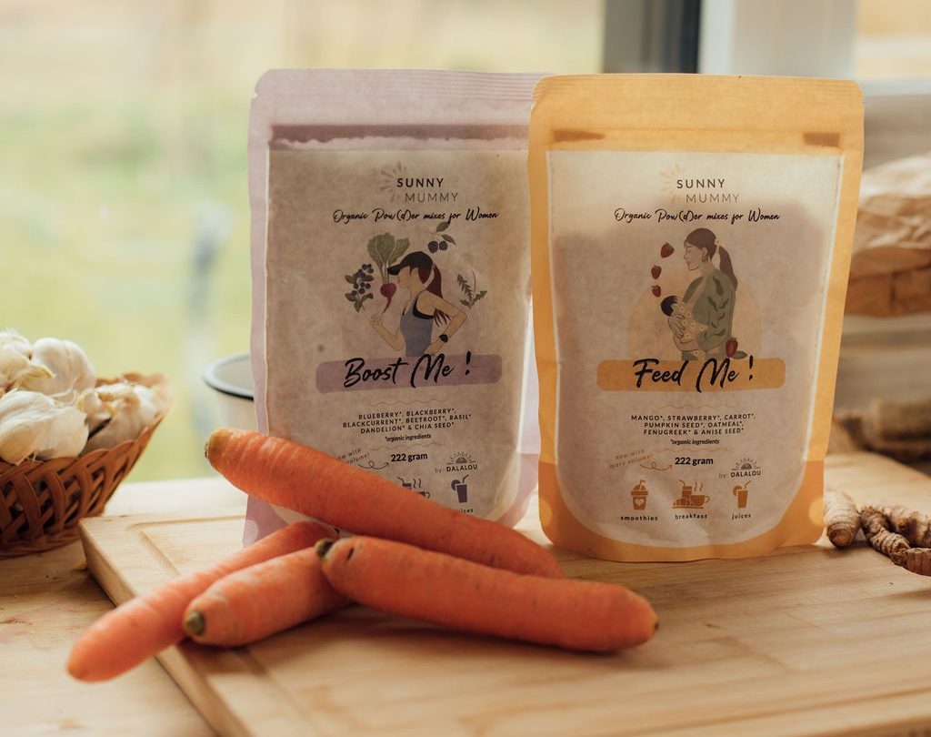 2 zakjes superfood sunny mummy met wortel en gember