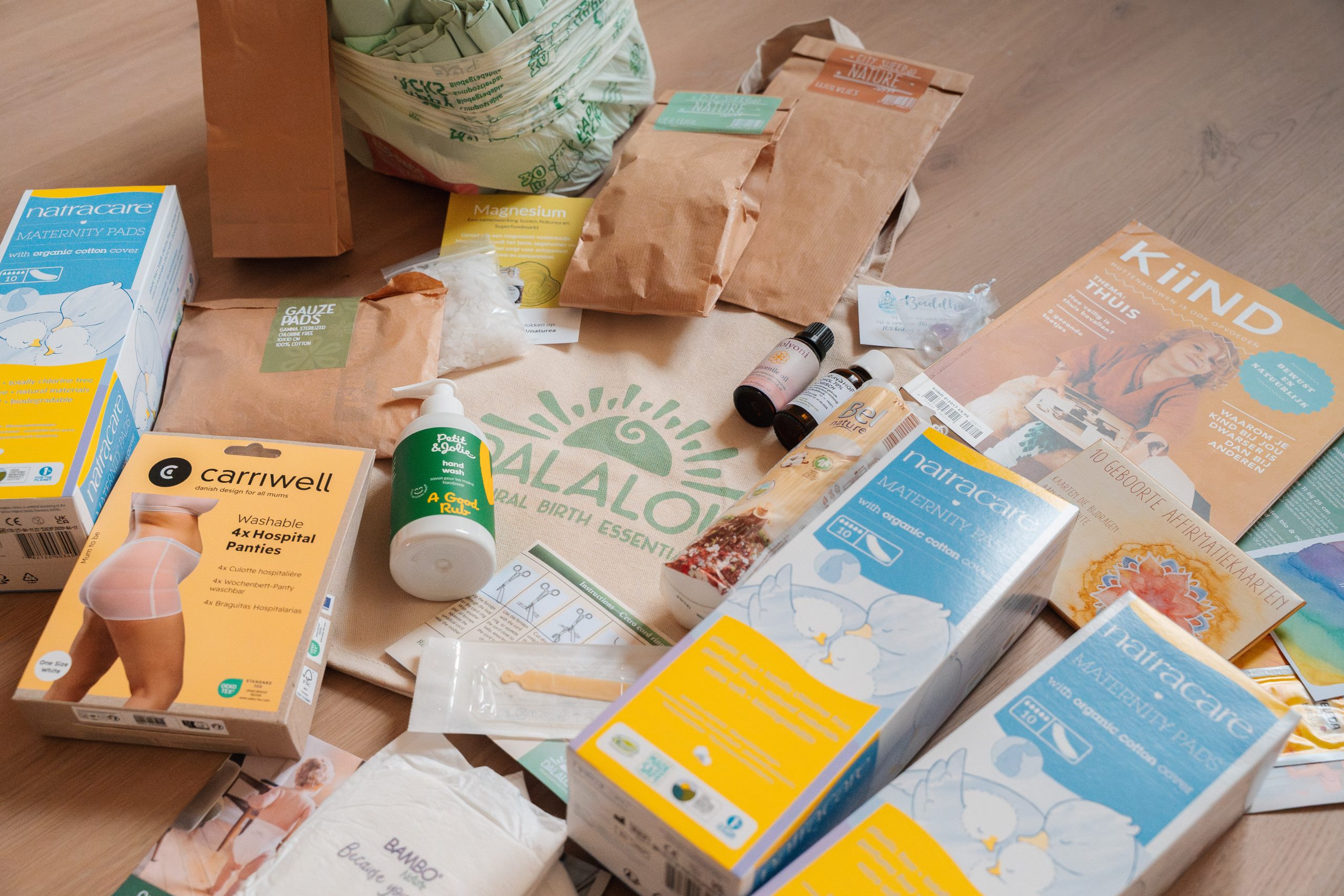 wat zit er in een kraampakket producten